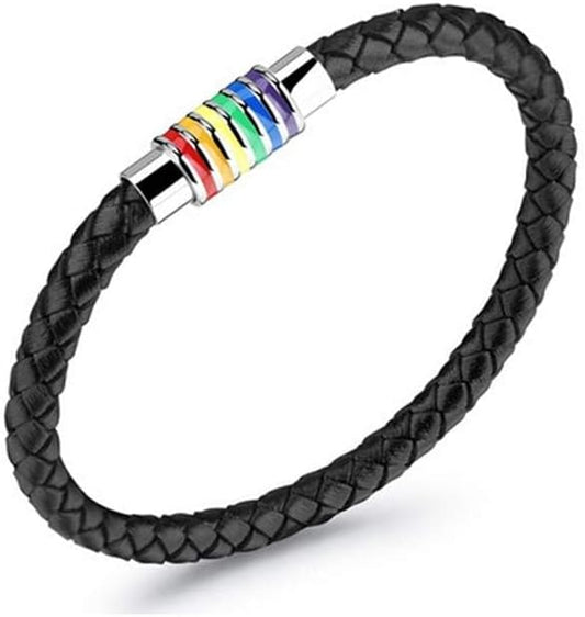 Regenbogen Armband in Schwarz