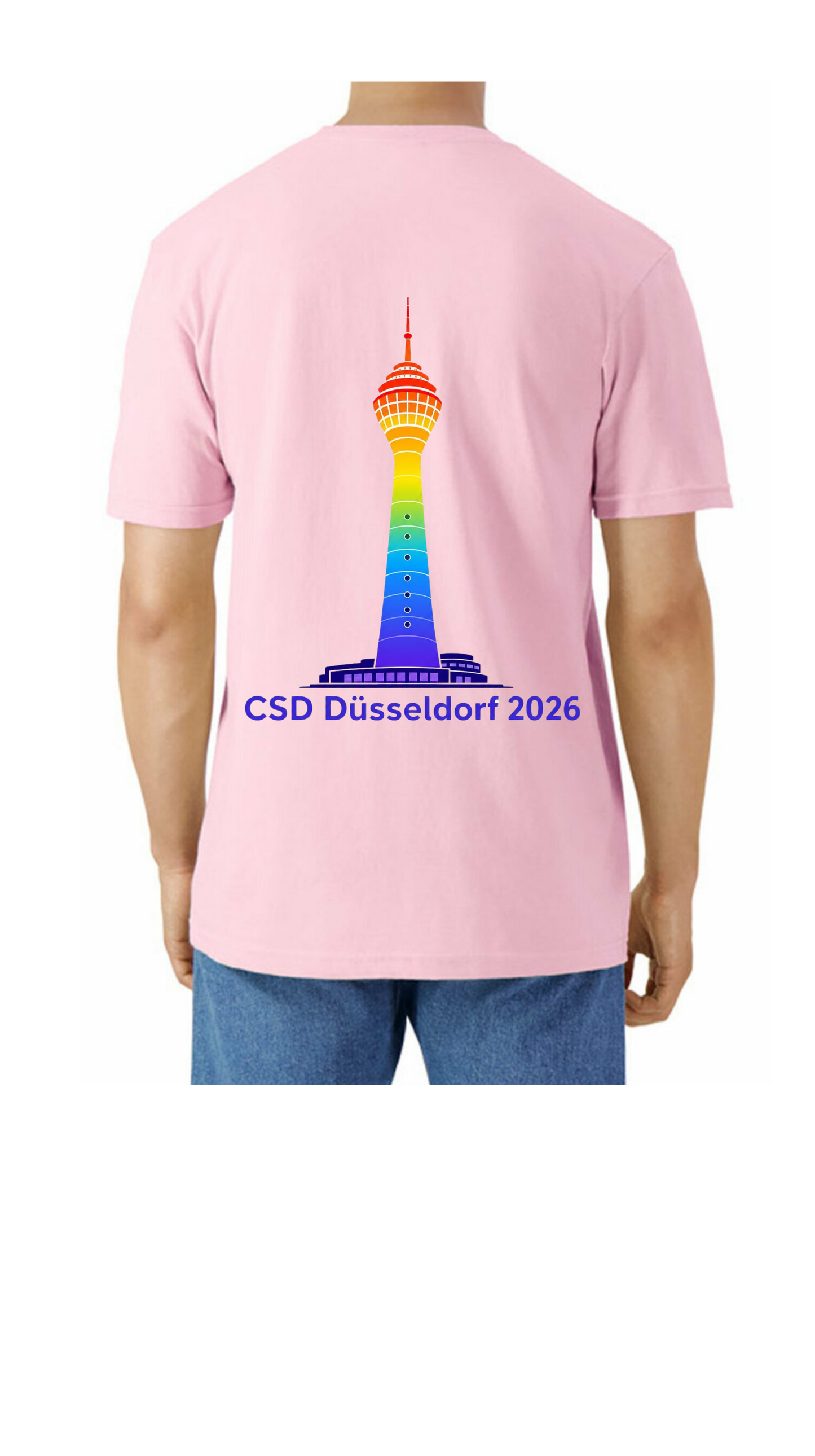 T-Shirt mit Rundhalsausschnitt - Rheinturm