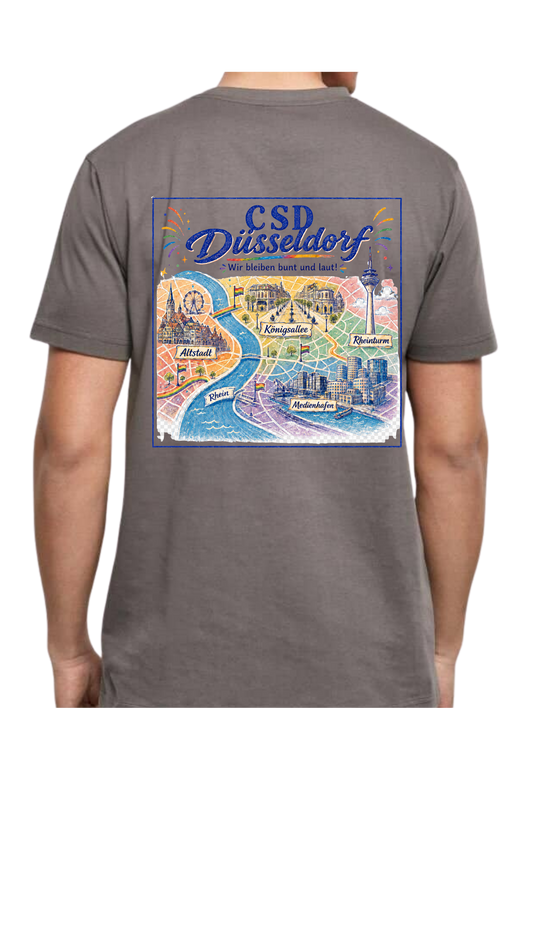 T-Shirt mit Rundhalsausschnitt - Stadtkarte