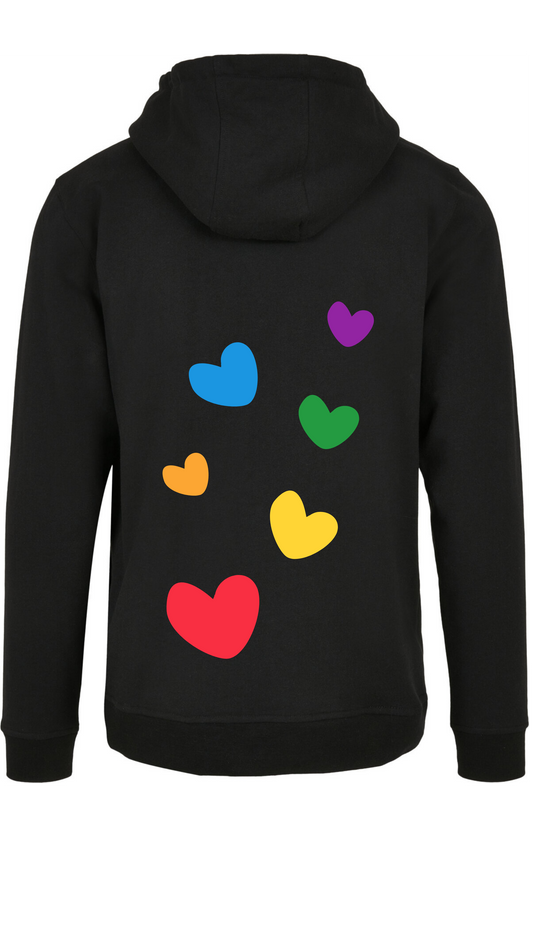 Herren Hoodie - aufsteigende Herzen