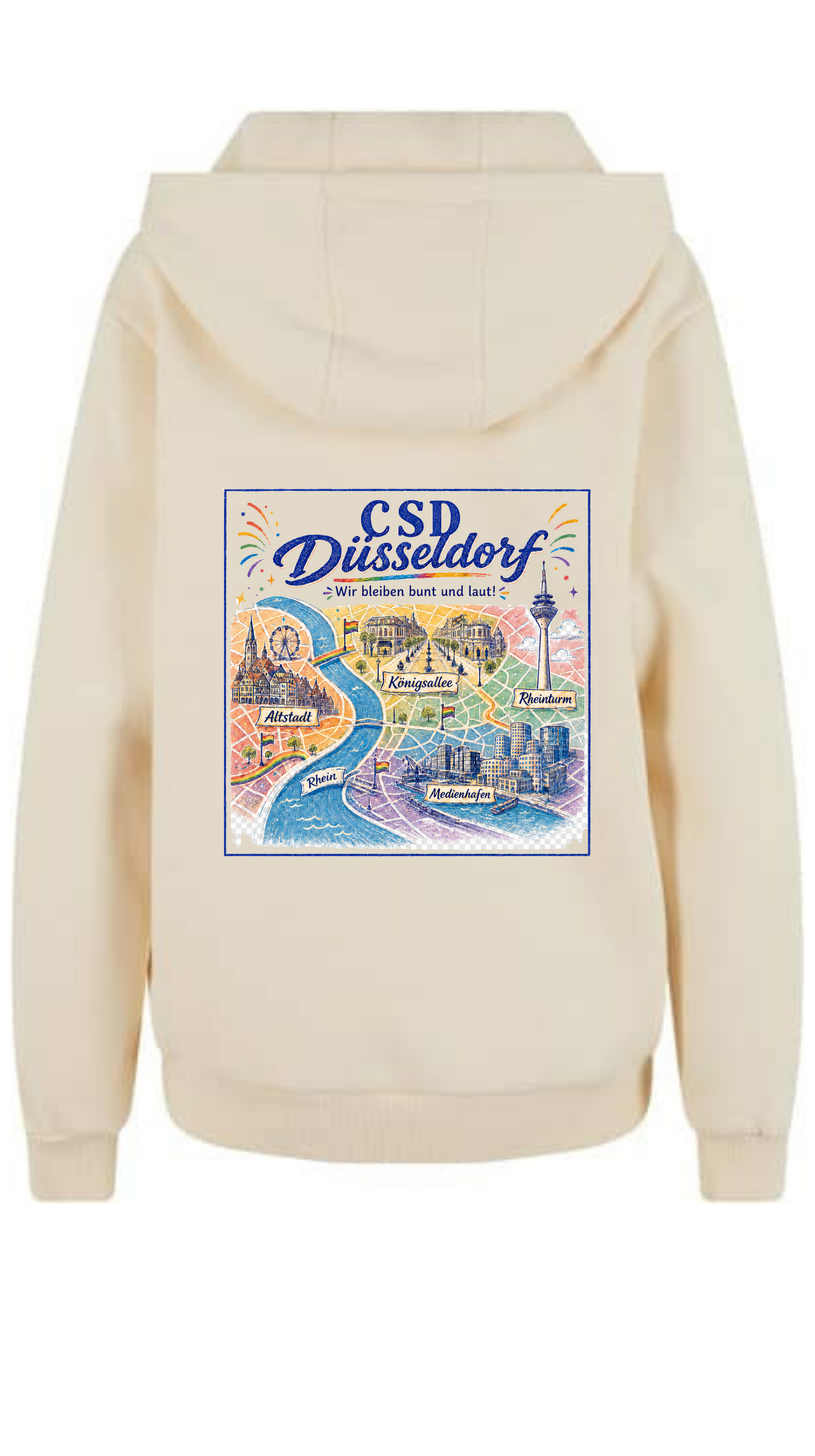Herren Hoodie - Stadtkarte