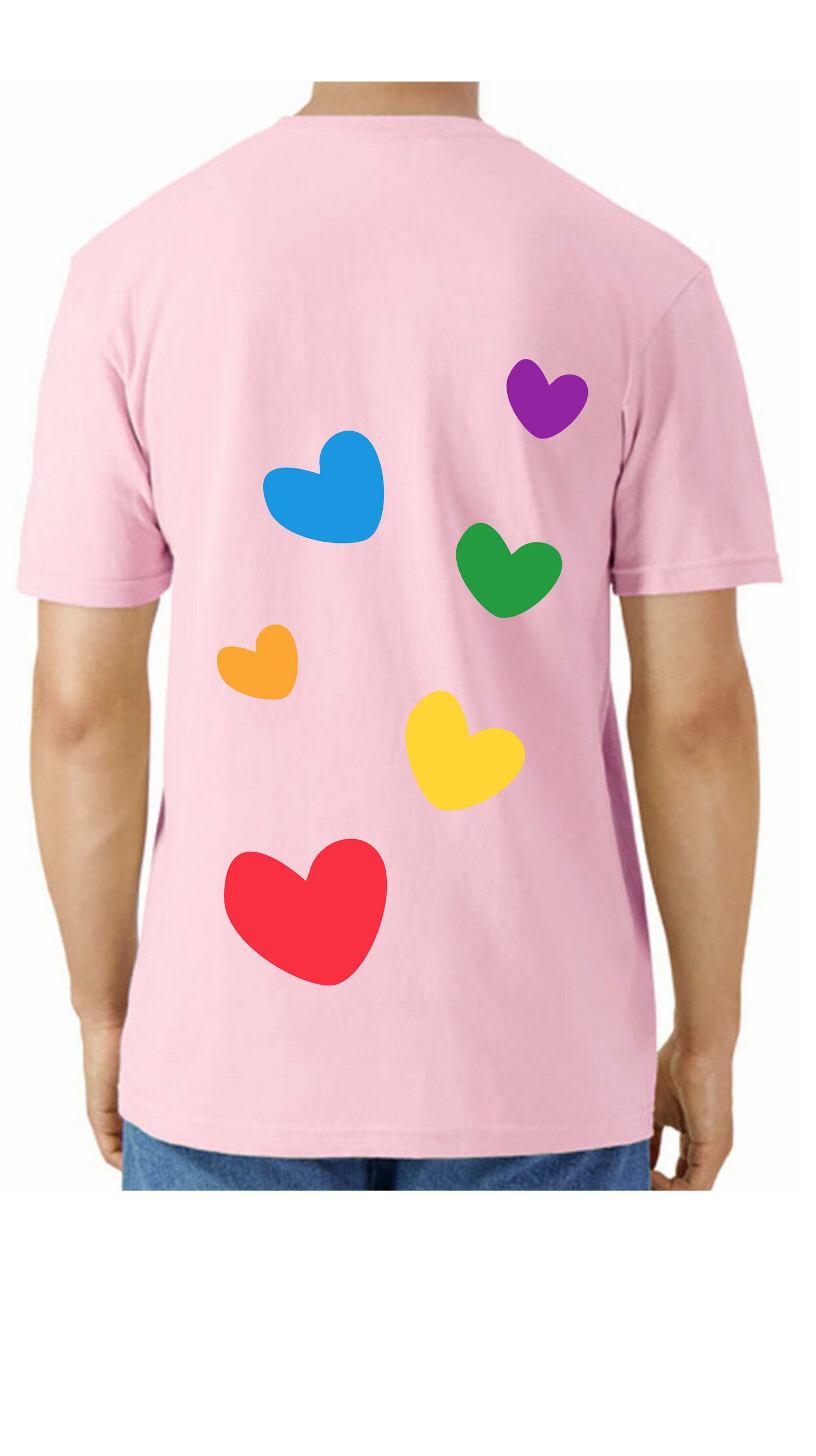 T Shirt Rundhals Unisex - aufsteigende Herzen