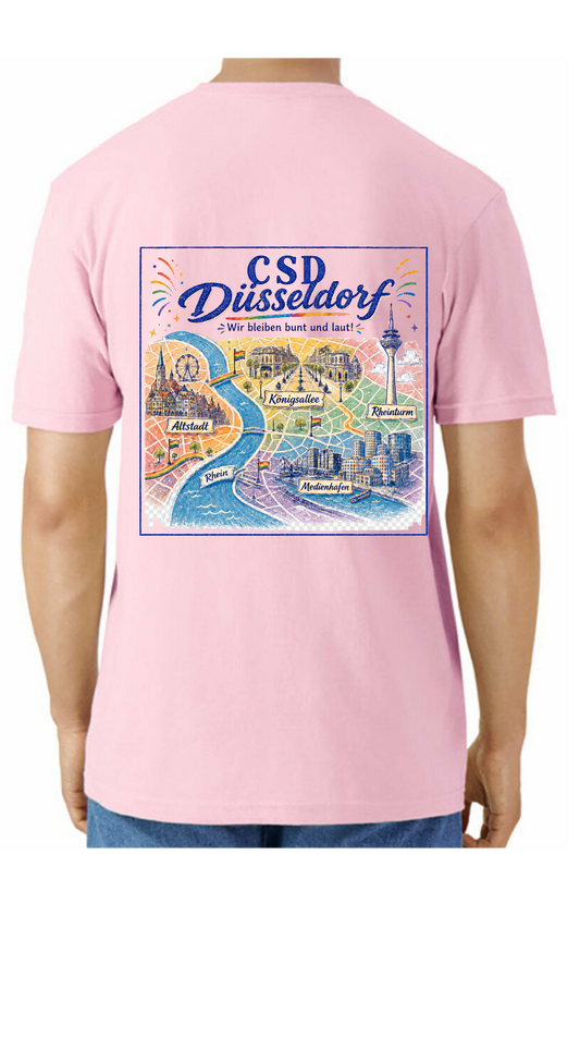 T Shirt Rundhals Unisex - Stadtkarte