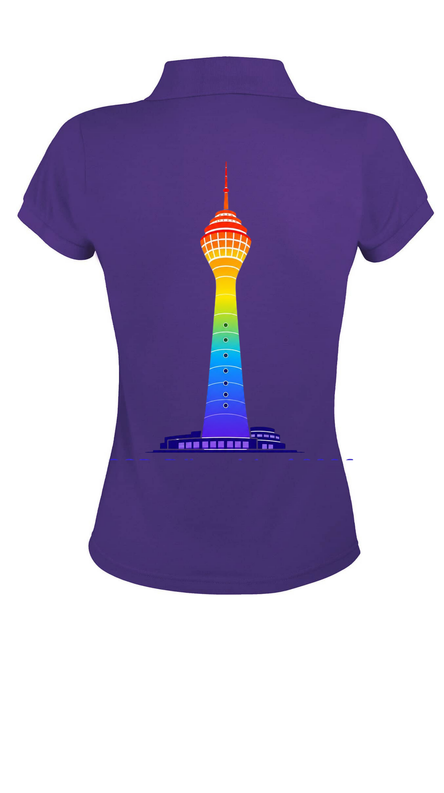 Damen Polo Shirt -Rheinturm
