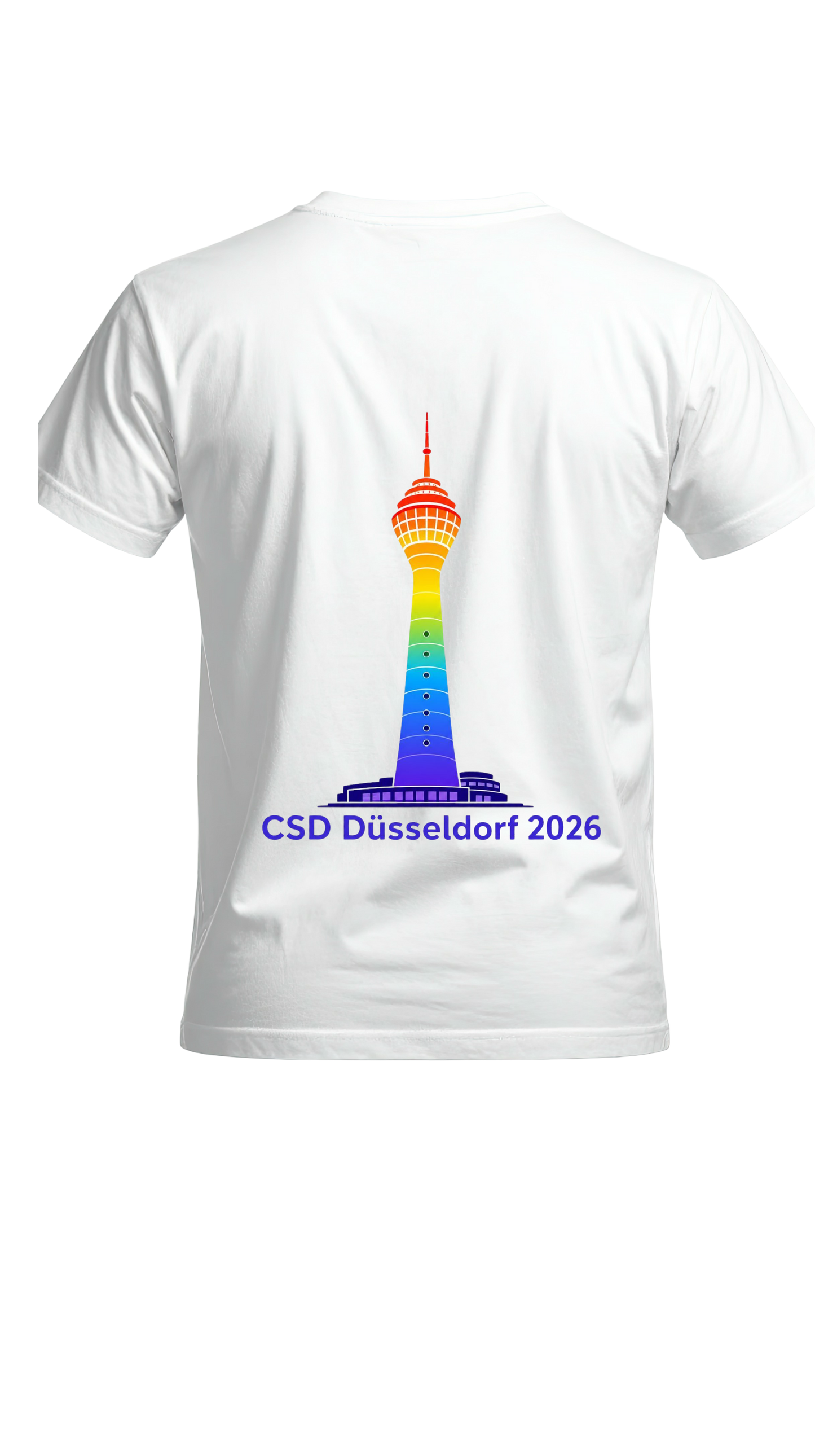 T-Shirt mit Rundhalsausschnitt - Rheinturm